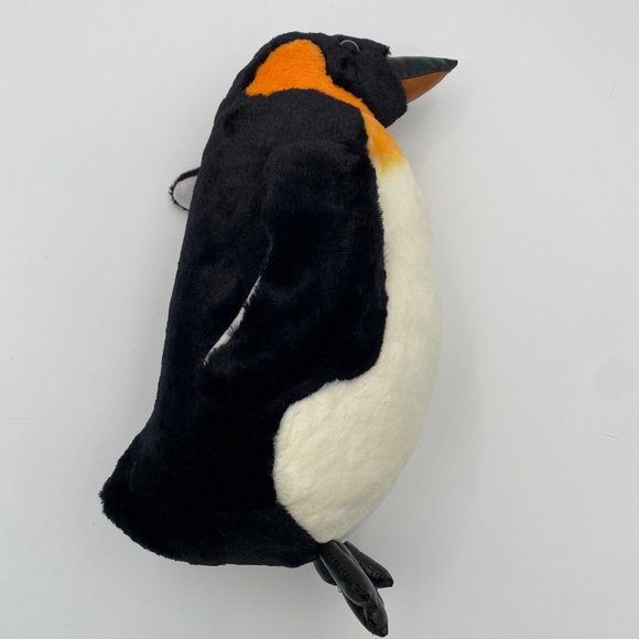 SeaWorld Emperor Penguin Plush 15" Stuffed Animal Vinyl Beak Feet Realistic Soft - Picture 3 of 8